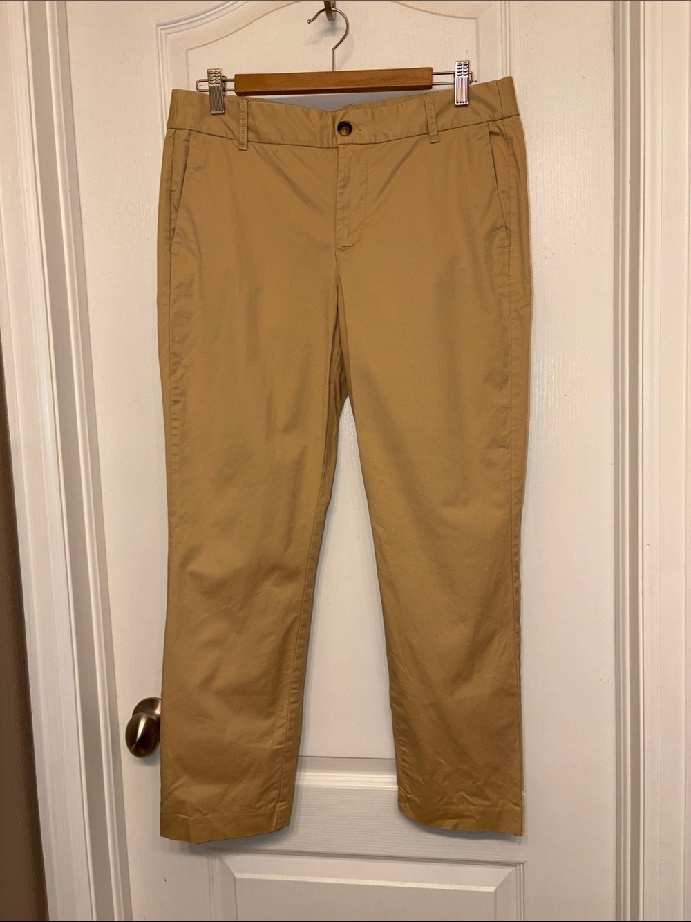 J. Crew Medium Rise Straight Leg Khakis